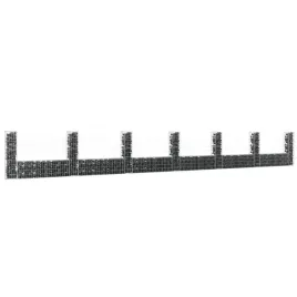 ogrodzenie-gabionowe-z-7-slupkami-zelazo-740x20x100-cm