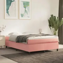 rama-lozka-rozowa-140-x-200-cm-tapicerowana-aksamitem-lumarko
