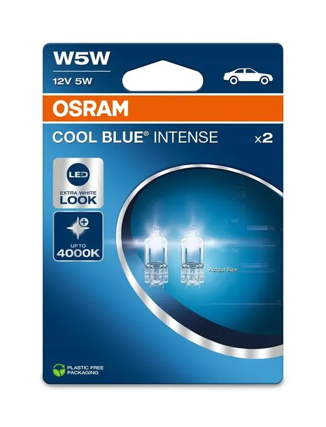 OSRAM COOL BLUE INTENSE W5W 4000K 12V 50 lm W2.1x9.5d biała barwa