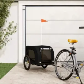 przyczepka-rowerowa-dla-psa-czarna-tkanina-oxford-i-zelazo-lumarko