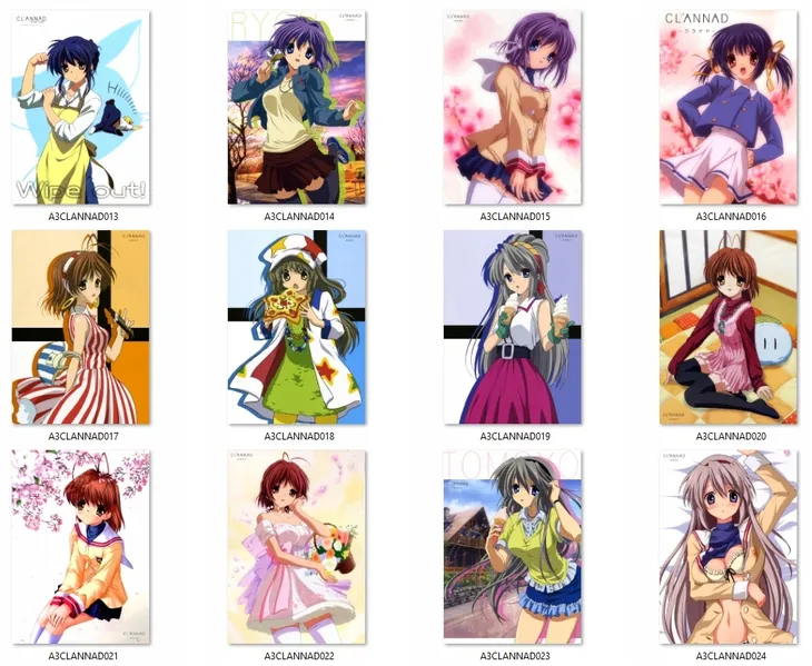 plakat-clannad-do-wyboru-stan-opakowania-oryginalne