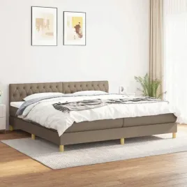 lozko-kontynentalne-z-materacem-taupe-tkanina-200x200-cm-lumarko