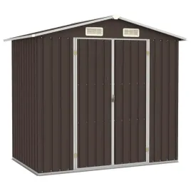 szopa-ogrodowa-brazowa-205x129x183-cm-stal-galwanizowana-lumarko