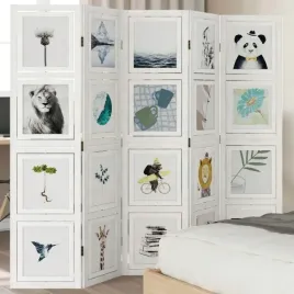 parawan-pokojowy-5-panelowy-bialy-lite-drewno-paulowni-lumarko