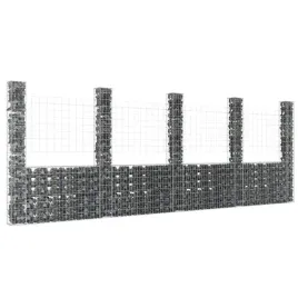 ogrodzenie-gabionowe-z-5-slupkami-zelazo-500x20x200-cm-lumarko