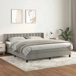 lozko-kontynentalne-z-materacem-jasnoszare-160x200cm-aksamit-lumarko