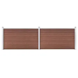 ogrodzenie-ogrodowe-wpc-353-x-106-cm-brazowe-lumarko