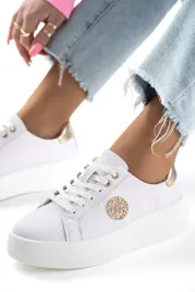 sneakersy-damskie-skorzane-biale-sznurowane-40