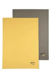 scierka-kuchenna-duo-zestaw-2-scierek-50x70-cm-musztardowa-taupe-bawelna
