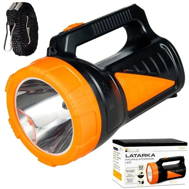 LATARKA SZPERACZ ŁADOWALNA AKUMULATOROWA 230V LED
