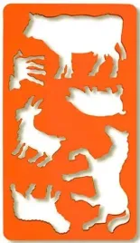 szablony-zwierzeta-kon-krowa-owca-koza-koh-i-noor