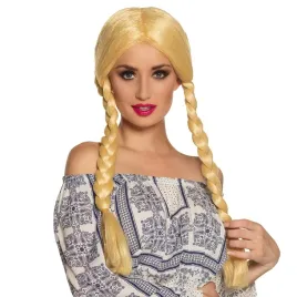 peruka-dlugie-blond-wlosy-warkocze-bawarka-goralka