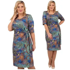 elegancka-sukienka-elastyczna-duze-rozmiary-polski-producent-wiazana