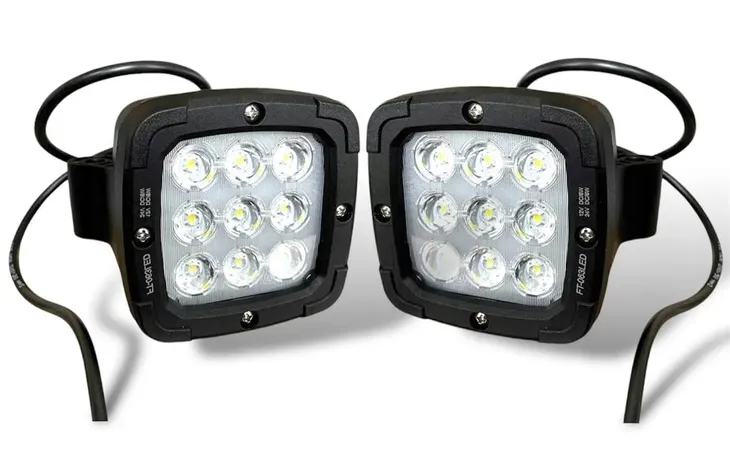 Zestaw 2x LAMPA ROBOCZA COFANIA WSTECZNA LED FT-063 650lm 12/24V Naczepa