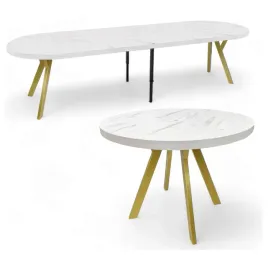 stol-duzy-okragly-blat-marmur-bianco-metal-zloty-o100-rozkladany-do-300-cm