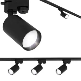 oswietlenie-szynowe-3x-lampa-gu10-czarna-listwa-1m-szynoprzewod-reflektor