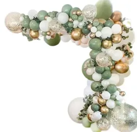 girlanda-balonowa-luk-balony-biale-zielone-zlote-confetti-scianka-do-zdjec