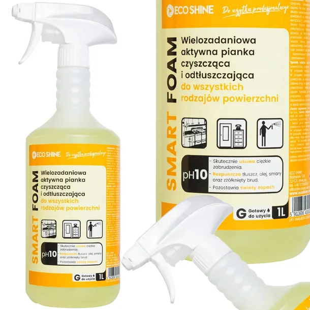 Eco Shine SMART FOAM 1L Aktywna pianka myjąco-odtłuszczająca