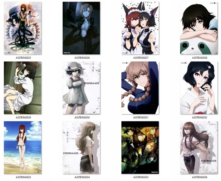 plakat-steinsgate-steins-gate-do-wyboru-stan-nowy-stan-opakowania-oryginalne