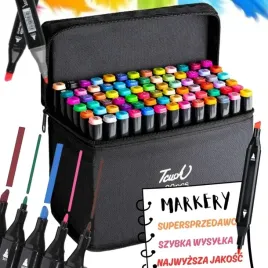 markery-pisaki-alkoholowe-80-sztuk-dwustronne-mazaki-flamastry-etui-torba