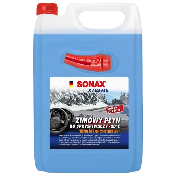 Zimowy płyn do spryskiwaczy SONAX Xtreme 4l z lejkiem do -20°C