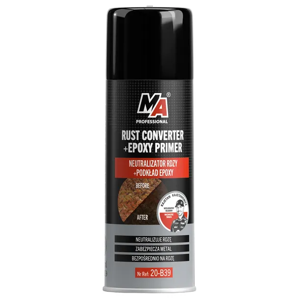 Neutralizator Rdzy Spray z Podkładem Epoksydowym MA Professional 400ml
