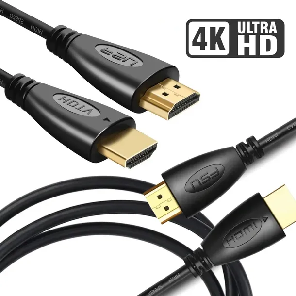KABEL HDMI - HDMI MOCNY GRUBY PRZEWÓD 4K UHD obsługa 3D 3m projektor TV