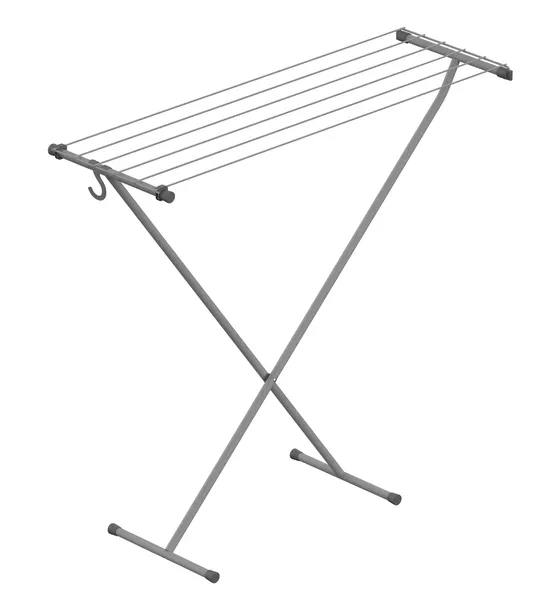 Mała suszarka na pranie z hakiem RORETS COMPACT Space Grey szara