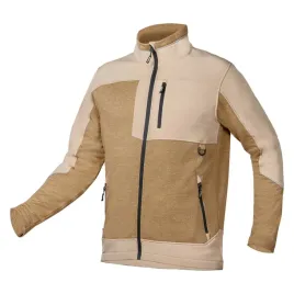 bluza-kurtka-softshell-outdoor-bezowa-meska-robocza-odblaski-rozmiar-m