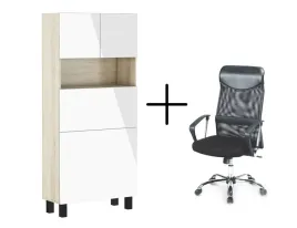 biurko-rozkladane-homi-sonoma-bialy-polysk-fotel-do-biurka-vire-czarny