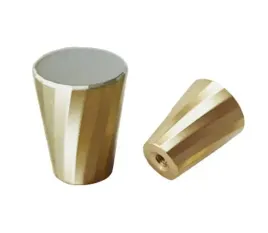 premium-galka-stozek-mosiezna-fazowana-podluznie-zlota