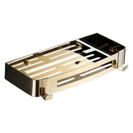 polka-lazienkowa-wiszaca-pod-prysznic-zlota-polysk