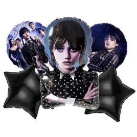 zestaw-balonow-foliowych-wednesday-addams-5-szt-urodziny-halloween