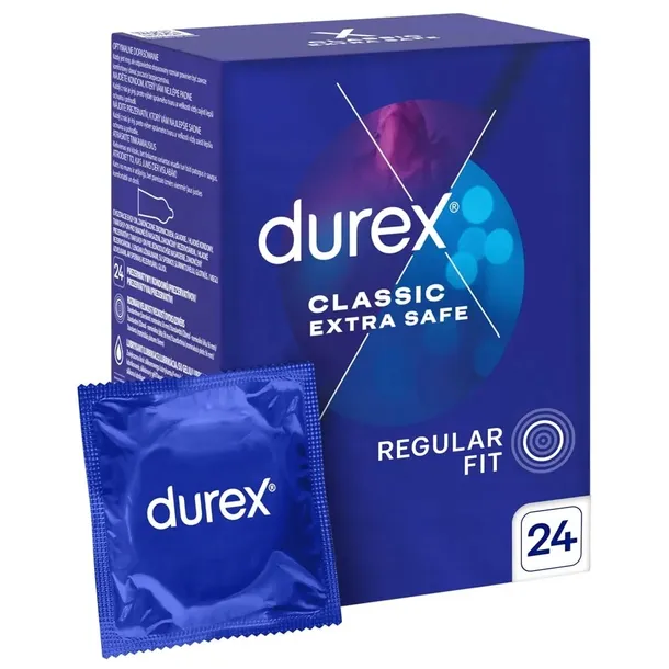 Prezerwatywy Durex EXTRA SAFE pogrubione nawilżane bezpieczne 24 szt.