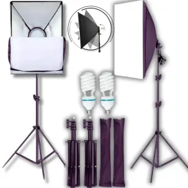 softbox-2-lampy-fotograficzne-studyjne-statyw-50x70-oswietlenie-zestaw-135w