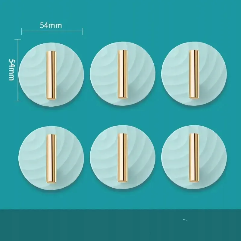 6x-wieszak-scienny-haczyk-samoprzylepny-blekit-stan-nowy