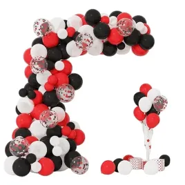 girlanda-balonowa-luk-czarno-czerwona-z-konfetti-133-szt