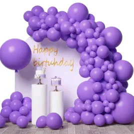 girlanda-balonowa-luk-jednokolorowa-fioletowa-100-szt