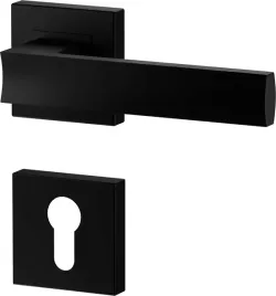 klamka-czarna-ergo-ze-wspomaganiem-komplet-z-rozetami-na-wkladke