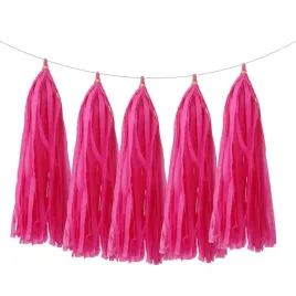 girlanda-z-fredzelkami-ogon-do-balonow-ciemny-rozowy
