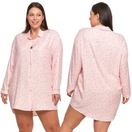 moraj-pdk5600-001-rozowy-wiskoza-groszki-krotka-2xl-koszula-nocna