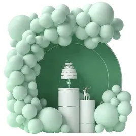 girlanda-balonowa-luk-jednokolorowa-pistacjowy-86-szt