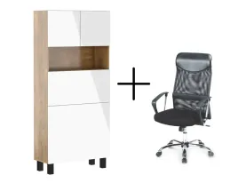 biurko-rozkladane-homi-dab-burgundzki-bialy-fotel-do-biurka-vire-czarny