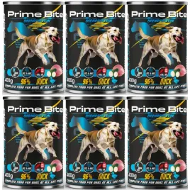 karma-mokra-dla-psa-game-dog-prime-bite-kaczka-cukinia-zestaw-6x400g