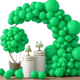 girlanda-balonowa-luk-jednokolorowa-zielona-100-szt