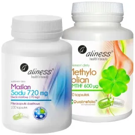 aliness-zestaw-kwas-foliowy-i-maslan-sodu-2x-100-kaps-ciaza-produkcja-krwi