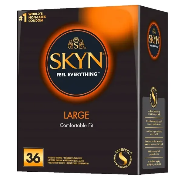Prezerwatywy Unimil SKYN LARGE nielateksowe większy rozmiar XL 36 szt.