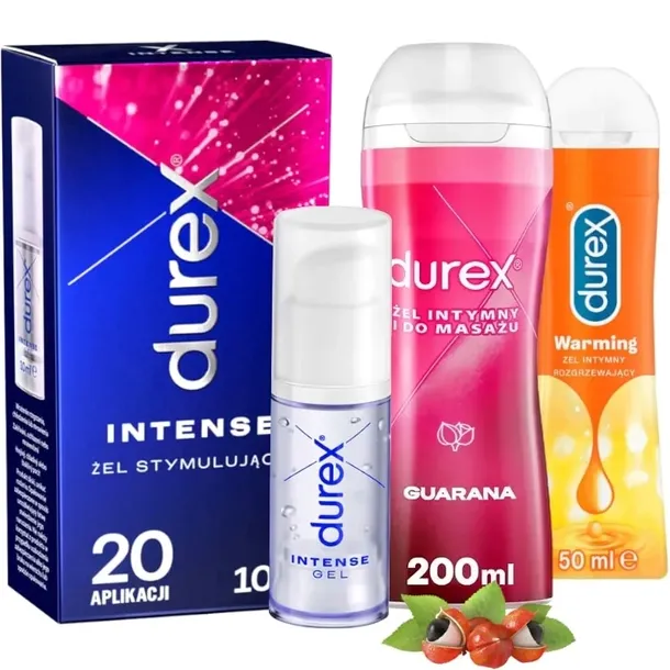 DUREX PLAY mix żeli stymulujący rozgrzewający do masażu intymnego ORGAZM