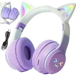 sluchawki-bezprzewodowe-nauszne-z-mikrofonem-dla-dzieci-kocie-uszy-led-rgb
