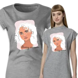 pizama-damska-szara-koszula-nocna-na-prezent-strong-woman-kobiece-wzory-m